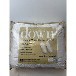 Charter Club Twin Down Medium Weight Comforter
